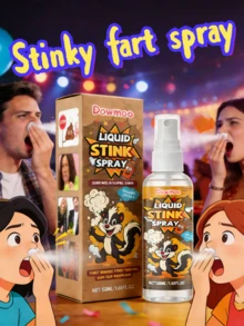 Spray de flatulencia - Broma hilarante, creador de ambiente divertido, spray de broma gracioso - Multicolor - Ver 2