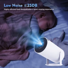 Android 11.0 Smart Projector Native 1920x1080P Support 4K, Ultra-Fast WiFi 6 + Bluetooth 5.0, 180° Freestyle Projection With Keystone Correction, Low Latency Video Beamer For Smartphone/Tablet/PC - EU C Type Plug(220-240V) - View 7
