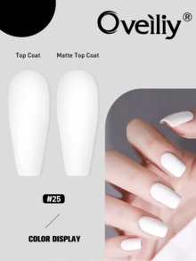 Oveiliy 女神指甲凝胶，裸粉色闪光指甲凝胶，可卸除 UV/LED 凝胶指甲油，适合 DIY 美甲沙龙护理。 - 白色 - 查看 2