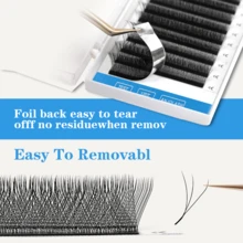 5D Brazilian Volume False Eyelashes 0.07D Faux Mink Natural Soft And Smooth - 0,07 ngày - Xem 9