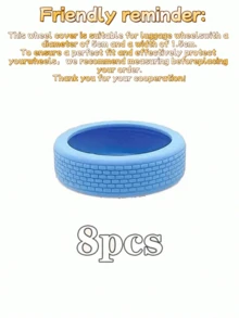 4/8 件装硅胶行李箱轮保护套，静音减震轮套，运动风格旅行配件 - 易于安装和清洁（直径 5 厘米） - 彩色 - 查看 17