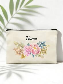 1 件可定制的独特时尚简约字母印花轻便袋，可容纳手机、化妆品、硬币，方便旅行、多用途、大容量、多功能、多功能、彩色、可爱、可爱、简约、有趣、卡哇伊、Y2K、极简主义、通勤、商务休闲、基础款、定制、个性化、独特、定制、送给他的理想礼物、送给她、她、家人、朋友、女朋友的理想礼物、周年纪念日、生日、节日/度假、户外/郊游/旅行/徒步旅行/体育场/运动/登山、商务/通勤/工作/办公室 - 米色 - 查看 4