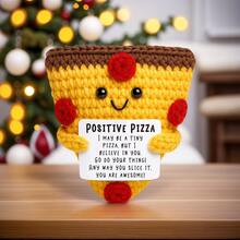 1 Stück handgefertigte gehäkelte Dekorationsfigur für den Schreibtisch, süße Cartoon-Tier- und Pflanzenformen, ideal als Geburtstagsgeschenk/Freundschaftsgeschenk für beste Freundin, Schwester, Mutter, Großmutter, Kollegin, Familie, ihn/sie, Unterstützung positiver Emotionen, kreative Party-/Thanksgiving-/Valentinstag-Dekoration, Kinderkuscheltier, Zimmer-/Schreibtisch-Ornament, kleine Erinnerungsstücke - Verschiedenfarbig - Übersicht 18