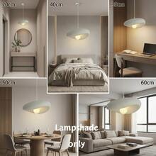 Pantalla de lámpara colgante asimétrica de estilo nórdico, pantalla de lámpara colgante de textura de fibra de resina de piedra E27, adecuada para dormitorio, comedor, decoración del hogar, iluminación artística - Múltiples estilos - Ver 3