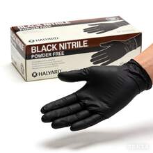 50/100pcs Disposable Nitrile Gloves, Black, Multi-Purpose, Suitable For Kitchen, Bathroom Cleaning, Dishwashing, Manicure, Pet Care, Household Cleaning Gloves, Kitchen, Food Handling, Tattooing, Beauty, Hair Dyeing, Salon Cleaning Supplies - Black - View 1