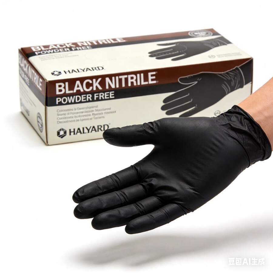 50/100pcs Disposable Nitrile Gloves, Black, Multi-Purpose, Suitable For Kitchen, Bathroom Cleaning, Dishwashing, Manicure, Pet Care, Household Cleaning Gloves, Kitchen, Food Handling, Tattooing, Beauty, Hair Dyeing, Salon Cleaning Supplies - Black - View 1