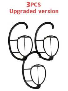 1个可折叠假发支架，耐用假发展示架，适用于多顶假发，便携式旅行假发支架，适用于所有假发，稳固的假发支架 - 彩色 - 查看 11