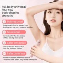Electric Razor, Women's Dedicated Bikini Trimmer, 2 In 1 Wet And Dry Waterproof Electric Shaver, 400mAh USB Rechargeable Dual Head Razor, Painless Trimming For Private Areas, Face, Underarms, And Legs, Stainless Steel Blade Design That Is Both Beautiful And Sharp, Portable Multifunctional Shaver, The Best Gift For Both Men And Women, Father's Day Gift, The Perfect Gift For Women - 粉色 - 查看 3
