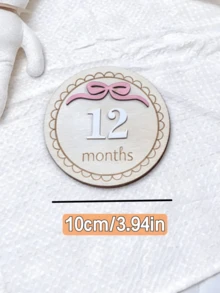 Set de 7 piezas Tarjetas de hitos mensuales para bebé de doble cara, letreros de anuncio de nombre recién nacido del mundo, tarjetas de hitos mensuales de madera de 1 a 12 meses, letreros de recién nacido de madera, adecuado para nuevos padres y baby shower, regalo para mamás embarazadas, letreros de bienvenida para recién nacidos - Multicolor - Ver 6