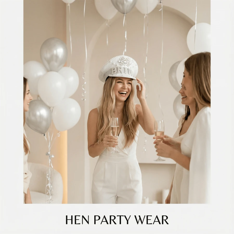 1 pieza Sombrero nupcial elegante y ajustado hecho a mano, accesorio para fiesta de cóctel - Blanco - Ver 1