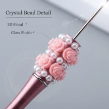 6pcs New Arrival Hot Selling Faux Pearl Beaded Ballpoint Pens, Jewelry Making DIY Accessory Kit, Focal Point Beads, Student/Teacher Festival Gift - Multi-color Random Distribution - View 4