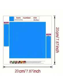 Bộ tranh đính kim cương không khung 20x20 inch, tranh đính kim cương acrylic tròn thủ công tự làm, bộ tranh đính kim cương thiết kế vỏ sò và ngọc trai, phù hợp cho người lớn, người mới bắt đầu, trang trí tường nhà, đồ thủ công theo mùa, quà tặng ngày lễ. - Nhiều màu - Xem 3
