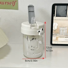 SANRIO 1/ Exquisite Water Cup, Cute Dog, Cinnamon Roll DIY Pattern Cup, Personalized Fashion Dopamine Four Seasons Travel Cup, Birthday Gift, Party Gift, Festival Gift, Wedding, Valentine's Day, Homecoming Season, Travel Accessories - Multicolor - View 3