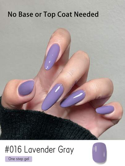 15มล. ลาเวนเดอร์เทา 3-In-1 ยาทาเล็บเจลขั้นตอนเดียวในสีลูกกวาดหวาน & บริสุทธิ์ - ไม่ต้องใช้เบสหรือท็อปโค้ท, อบด้วย UV/LED, ความแข็งแรงระดับซาลอนมืออาชีพ & ยืดหยุ่น, เหมาะสำหรับวันวาเลนไทน์ & เล็บซาลอน