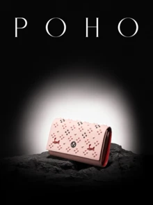 POHO Brand Luxury Customized Letter Small Crossbody Chain Bag - V-Pink - Pink - View 2