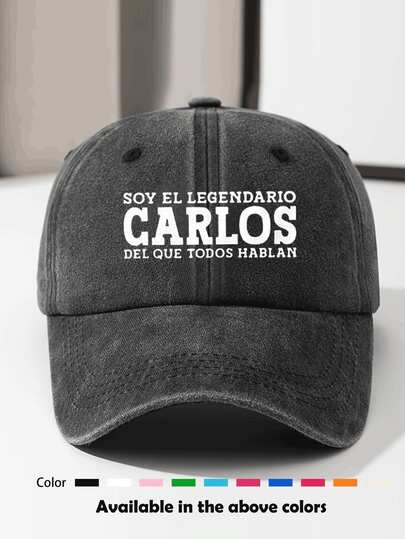 1pc Retro Washed Printed Soft Top Baseball Cap, Unisex Vintage Baseball Hat For Outdoor, Suitable For Daily Wear And Outfit Matching