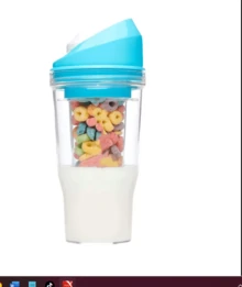 VASO PORTATIL PARA CEREAL/ AZUL - Libro único - Ver 3