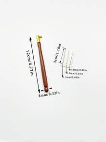 法式钩针套装，包含0.8/1.0/1.2毫米可互换钩针，黄铜夹头可牢固锁定，刺绣针脚稳定，针迹精准，适用于反向刺绣、串珠、亮片刺绣等多种刺绣技法。 - 法式鉤針1套 - 查看 9