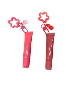 1 Set Lip Gloss Keychain DIY Kit, Includes 1 Bear Pendant And 1 Star Keychain. The Keychain Is Decorated With A Bear Pendant. This Fashionable And Colorful DIY Set Is Perfect For Crafters, As Well As A Stylish Beauty Accessory. Ideal For Back-To-School Season, Summer, Ramadan, Eid, Valentine's Day, Christmas Or Thanksgiving Gifts. (Empty Lip Gloss Tube, Can Be Filled.) - Multicolor - View 17