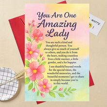 1 "You Are Really A Wonderful Lady" Card, Designed To Express Gratitude And Gratitude, Is The Perfect Gift For Mothers, Sisters Or Friends, And Conveys Kindness And Warmth On Special Occasions - Multicolor - View 8