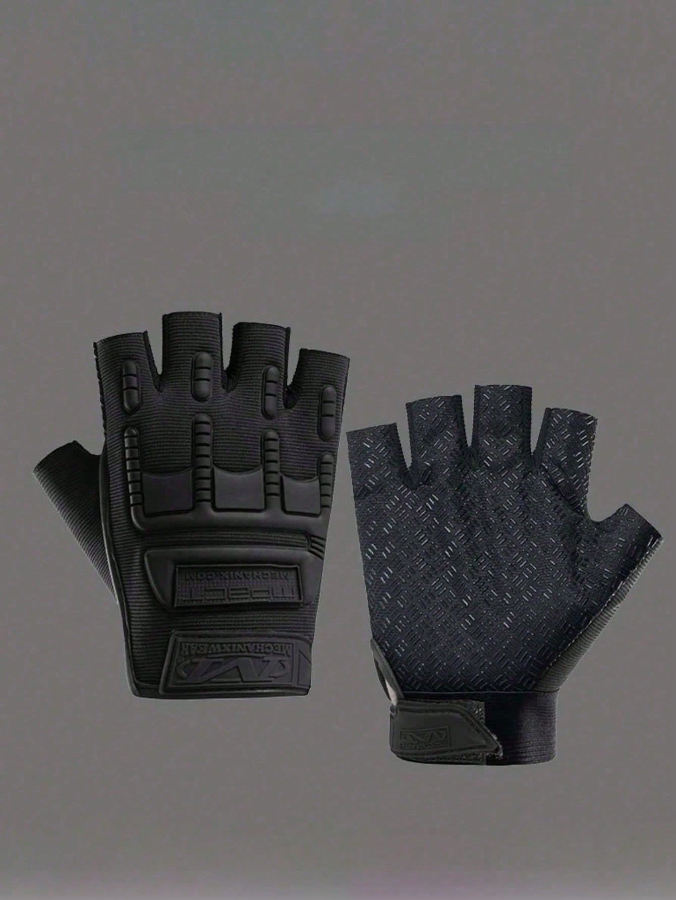 Găng tay hở ngón chiến thuật dành cho người đam mê quân sự, thích hợp cho đạp xe, tập thể dục, hoạt động ngoài trời, leo núi, chiến đấu, chống trượt. - Nhiều màu - Xem 1