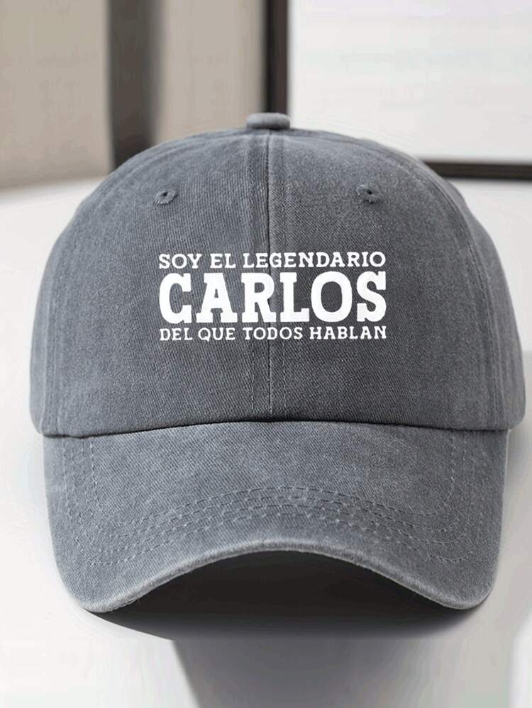 1pc Retro Washed Printed Soft Top Baseball Cap, Unisex Vintage Baseball Hat For Outdoor, Suitable For Daily Wear And Outfit Matching - Multicolor - View 4