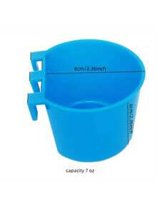 20pcs Chicken And Rabbit Feeders Suitable For Cages, Hanging Chicken Water Feeding Cups, Plastic Bird Feeder Seed Bowls - Feeder - View 2