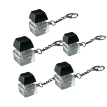 1 pieza Llavero de artefacto antiestrés con botones presionables, juguete para aliviar el estrés y mini regalo - Negro - Ver 13