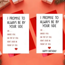 1 Thiệp sinh nhật/kỷ niệm/quà Valentine lãng mạn, "Anh/Em hứa sẽ luôn bên cạnh em/anh" - Thiệp cưới/quà kỷ niệm/quà Valentine dành cho chồng/bạn trai/vợ/bạn gái, thông điệp yêu thương dành cho cặp đôi/quà sinh nhật độc đáo, phù hợp cho mọi dịp để bày tỏ tình yêu. - Bên cạnh - Xem 2