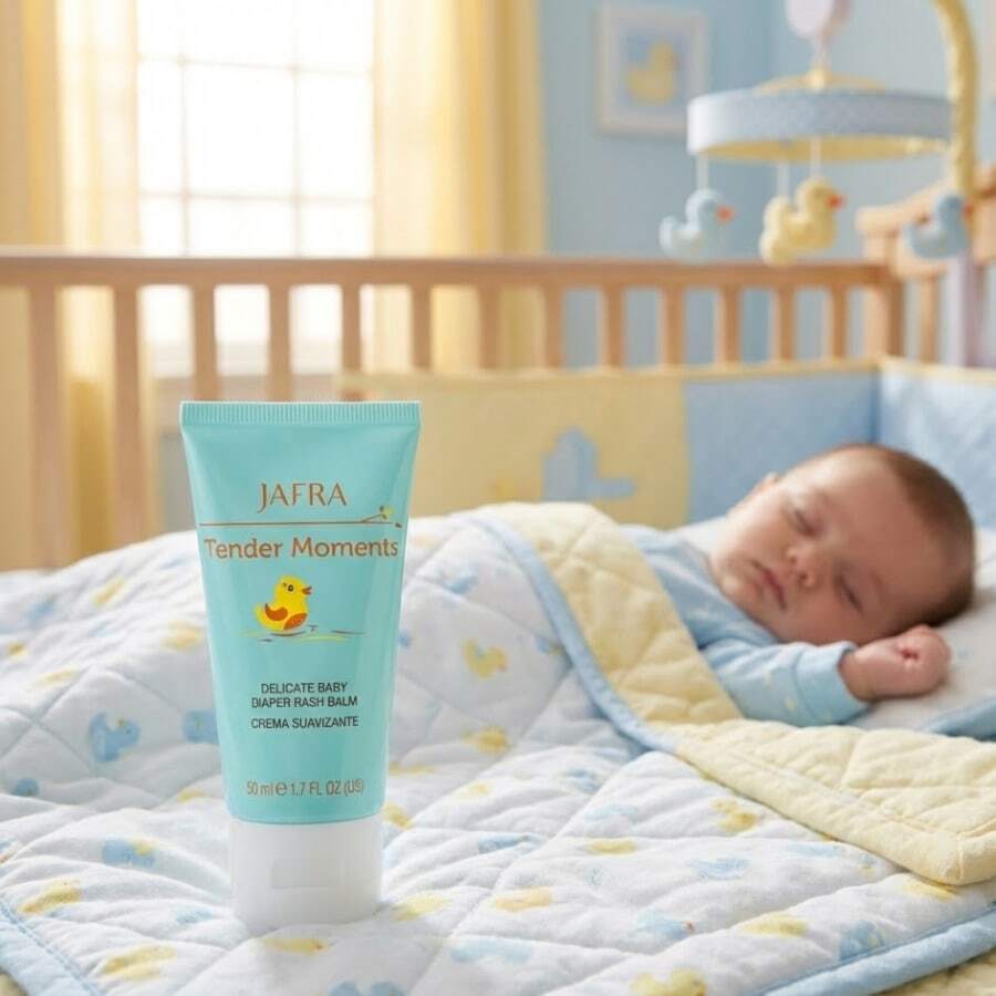 Jafra Tender Moments Soothing Cream For Delicate Baby Skin - Mint Green - View 1