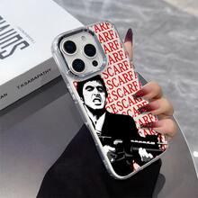 Póster con temática de gánsteres Dise?o de impresión,Protector Transparente de Alta Calidad para Celular - Funda Anti-Caídas de TPU para Multi-Modelos (OPPO, Redmi, , ) - Ideal para San Valentín y Halloween - transparente - Ver 7