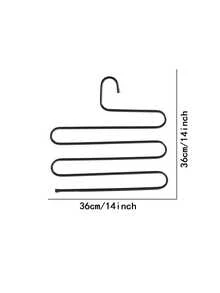 多功能铁艺裤架，多层铁艺防滑S型裤夹衣架，围巾收纳架 - 彩色 - 查看 12