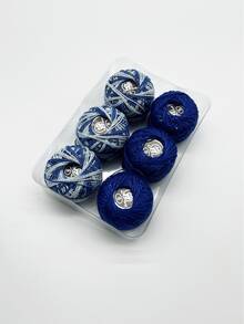 6pcs/Set Matching Lace Thread Set, Selected No-Waste Colors, Single & Dual-Color Combinations, Suitable For Embroidery, Micro-Crochet, Lace Crafts, Themed Handmade, Creative Decor And More Handicraft Scenarios - Three Single-color Lace Threads + Three Two-color Lace Threads - View 12