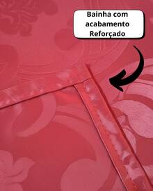 Jacquard Tablecloth For 4, 6, Or 8 People. - 紅色 - 查看 2