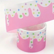 5 Yardas de Cintas Decorativas de la Serie de Helados y Pasteles, Lazos DIY, Cajas de Regalo, Repostería, Decoración de Fiestas de Pasteles - Multicolor - Ver 8