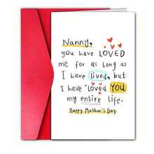 1 Humorous Grandmother Card, Grandmother, You Love Me As Long As I Live, And I Love You All My Life, Birthday Card, Mother's Day Card, Envelope Card, Ideal Gift - Sets - View 7