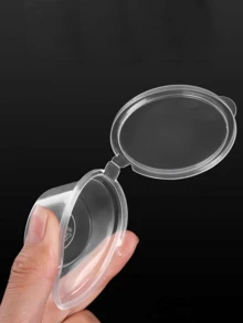 50个一次性调味杯，塑料酱料杯，透明一体式调味容器，适用于酱料、酸奶、布丁、外卖、旅行、派对用品 - 透明 - 查看 8