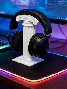 Giá đỡ tai nghe hình cột Hy Lạp cổ điển | Bệ trưng bày tai nghe | Tác phẩm điêu khắc để bàn đẳng cấp bảo tàng | Hiện thân của sự ngăn nắp và hợp lý - 1PC - Xem 8