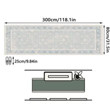 1pc Vintage Floral & Striped Bohemian Style Area Rug/Carpet/Mat, Soft Washable Rug For Hallway, Bathroom, Kitchen, Entryway, Bedroom, Living Room, Versatile Home Decor - Multicolor - View 16