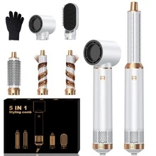 ATOPSKINS 2026 Upgraded 5-In-1 Curling Iron, Multi-Function Curler, Hair Dryer, Comb, Hair Clips, Straightener, 3 Heat Settings, Auto Curling - White - View 13