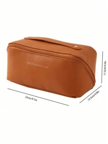 1pc Fashion Large Capacity Women's Makeup Bag, Portable Travel Handheld Cosmetic Organizer Bag - C(L Size Basic Model) - View 20