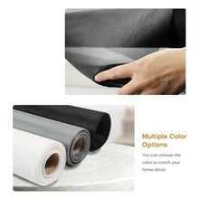 防虫窗纱网，适合家庭使用，可防止宠物逃脱，提供防晒保护，高弹性且透明 - A - 查看 3