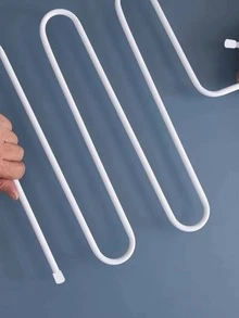 多功能铁艺裤架，多层铁艺防滑S型裤夹衣架，围巾收纳架 - 彩色 - 查看 3