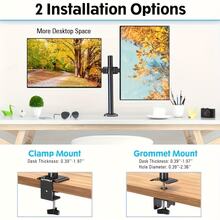 This Ergonomically Designed, Two-Arm Monitor Stand Is Suitable For Both Televisions And Computers And Accommodates Two LCD Monitors With Screen Diagonals From 13 To 27 Inches. It Is Tiltable And Swiveling On Both Sides, Height-Adjustable, And Made Of Steel. Three Screwdrivers Are Included. - Black - View 5