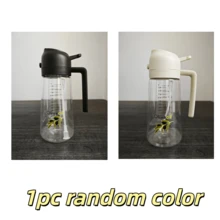 1pc Creative Olive Print 2-In-1 Oil Dispenser And Sprayer - 400ml Large Capacity Kitchen Bottle, Suitable For Cooking, Salad, Frying, Grilling, Household Kitchen Olive Oil Spray - Multicolor - View 17