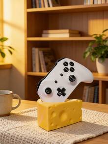 حامل وحدة تحكم الألعاب Healing Cheese P S 5 / رف تخزين حصري عالمي لوحدة تحكم الألعاب | لعبة مكتبية إبداعية للأولاد | أداة تخزين ممتعة لغرفة الألعاب - 1PC - مشاهدة 3
