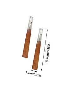 [1/2/10 Pcs] Large Brown Handle Seam Ripper With Transparent Protective Cover, Suitable For Sewing Beginners And Handicraft Lovers, Used For Clothing Alteration, Cross-Stitch Disassembly, And Large-Area Fabric Modification - Large Brown Suture Remover - View 8