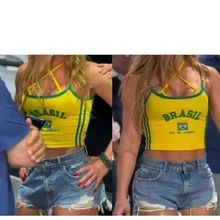 Cropped Top Brazil - Rio De Janeiro Women's Virginia Beach Inspiration - màu xanh lá - Xem 2