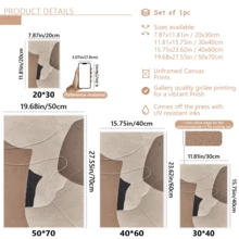 1幅现代抽象几何帆布墙画海报，以米色、棕色、黑色和白色为主色调，油画质感风格，可选带框或不带框，适用于家居、公寓、酒店、客厅、卧室、浴室、办公室装饰，是乔迁新居、公寓装饰、酒店装饰的理想礼品。 - A - 查看 8