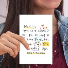 1 Humorous Grandmother Card, Grandmother, You Love Me As Long As I Live, And I Love You All My Life, Birthday Card, Mother's Day Card, Envelope Card, Ideal Gift - Sets - View 3